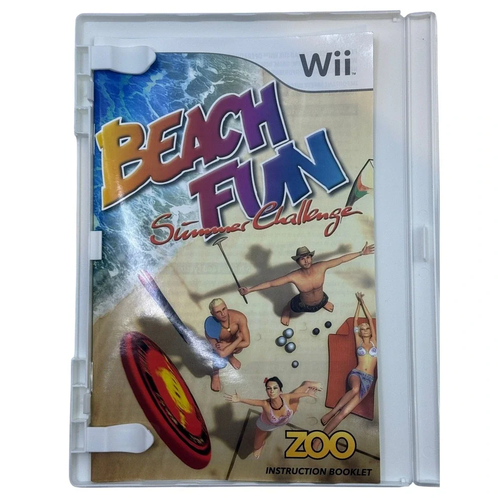 Beach Fun Summer Challenge Nintendo Wii Video Game CIB Sports Zoo Games 2009